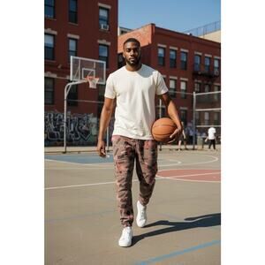 Jordan Artist Series by Parker Duncan Brown 3XL Joggers Basketball Urban Street